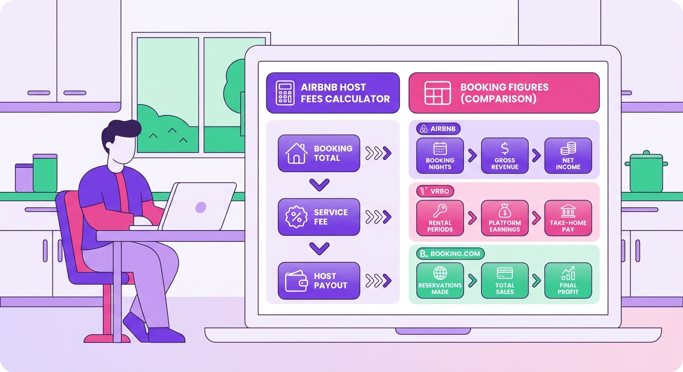 Airbnb Host Fees Calculator: Estimate Your Net Payout Per Booking