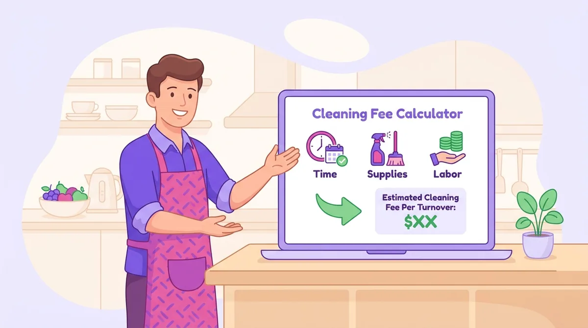 Cleaning Fee Calculator for Airbnb Hosts to Find Exact Per-Turnover Costs